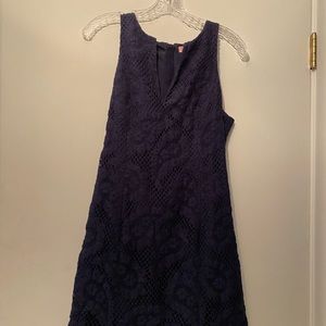 Blue knit shift dress Lilly Pulitzer